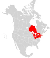 Map of North America, Blackout 2003