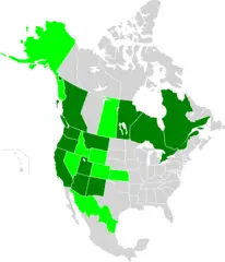 Map of North America, Wrcai Members