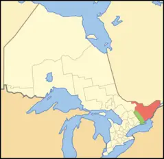 Map of Ontario Eastern