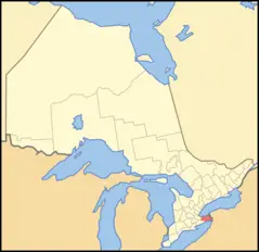 Map of Ontario Niagara