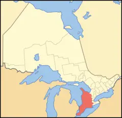 Map of Ontario Southwestern