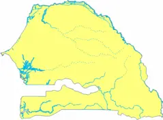 Map of Senegal Blank