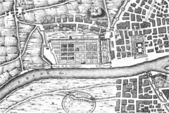 Map of Tuileries And Louvre, As In C  1589