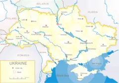Map of Ukraine Political Enwiki