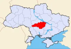 Map of Ukraine Political Simple Oblast Kirowohrad