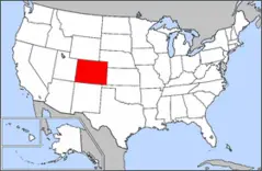 Map of Usa Highlighting Colorado
