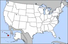 Map of Usa Highlighting Hawaii