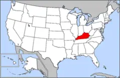 Map of Usa Highlighting Kentucky