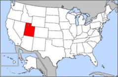 Map of Usa Highlighting Utah