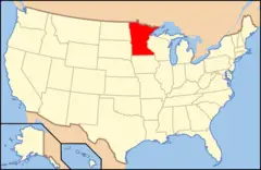 Map of Usa Mn