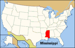 Map of Usa Ms Named