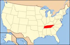 Map of Usa Tn
