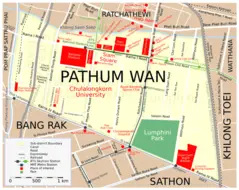Map Pathum Wan Src Eng