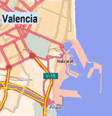 Map Puerto De Valencia