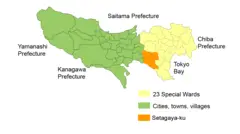 Map Setagaya Ku En