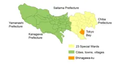 Map Shinagawa Ku En
