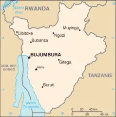 Mapa Burundi
