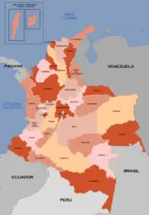 Mapa De Los Departamentos De Colombia 32