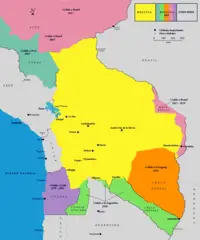 Mapa De Territorios Perdidos De Bolivia