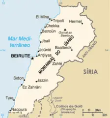 Mapa Do Libano