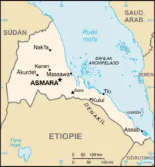Mapa Eritreje