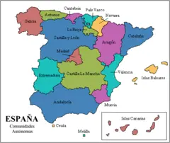 Mapa Espanha Cc Aa