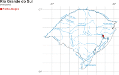 Mapa Hidro Rio Grande Do Sul