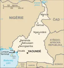 Mapa Kamerunu