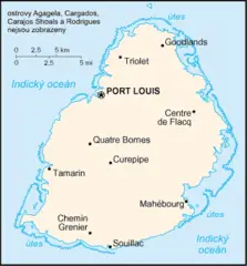 Mapa Mauricia
