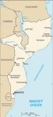 Mapa Mosambiku