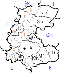 Markazi Admin Map