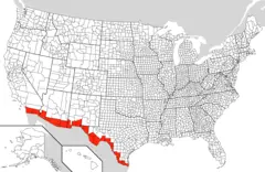 Mexico Us Border Counties