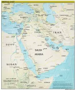 Middle East Map 2012