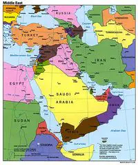 Middle East Political Map