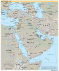 Middle East Reference Map