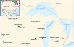 Minneapolis Carte De Situation