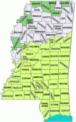 Mississippi Counties Map Katrina Disaster Areas
