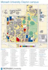Monash University Clayton Campus Map