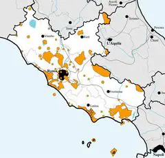 Natulal Life Map Lazio