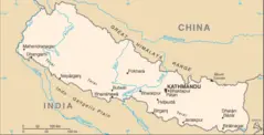 Nepal Cia Wfb Map