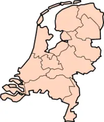 Netherlands With Provinces