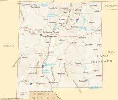 New Mexico Reference Map