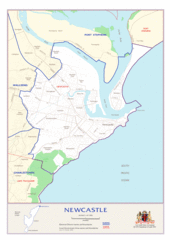 Newcastle Autralia Map