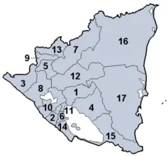 Nicaraguadepartmentsnumbered