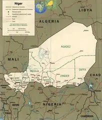 Niger Neighbours Map