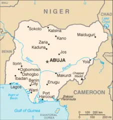 Nigeria Cia Wfb Map