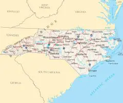 North Carolina Reference Map