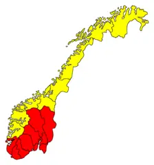 Norway Counties Pultryrestrictions