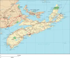 Nova Scotia Map Big