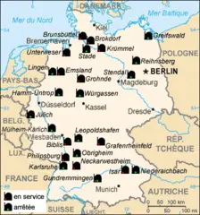 Nuclear Power Plants Map Germany Fr